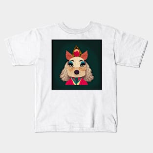 Drag queen dog Kids T-Shirt